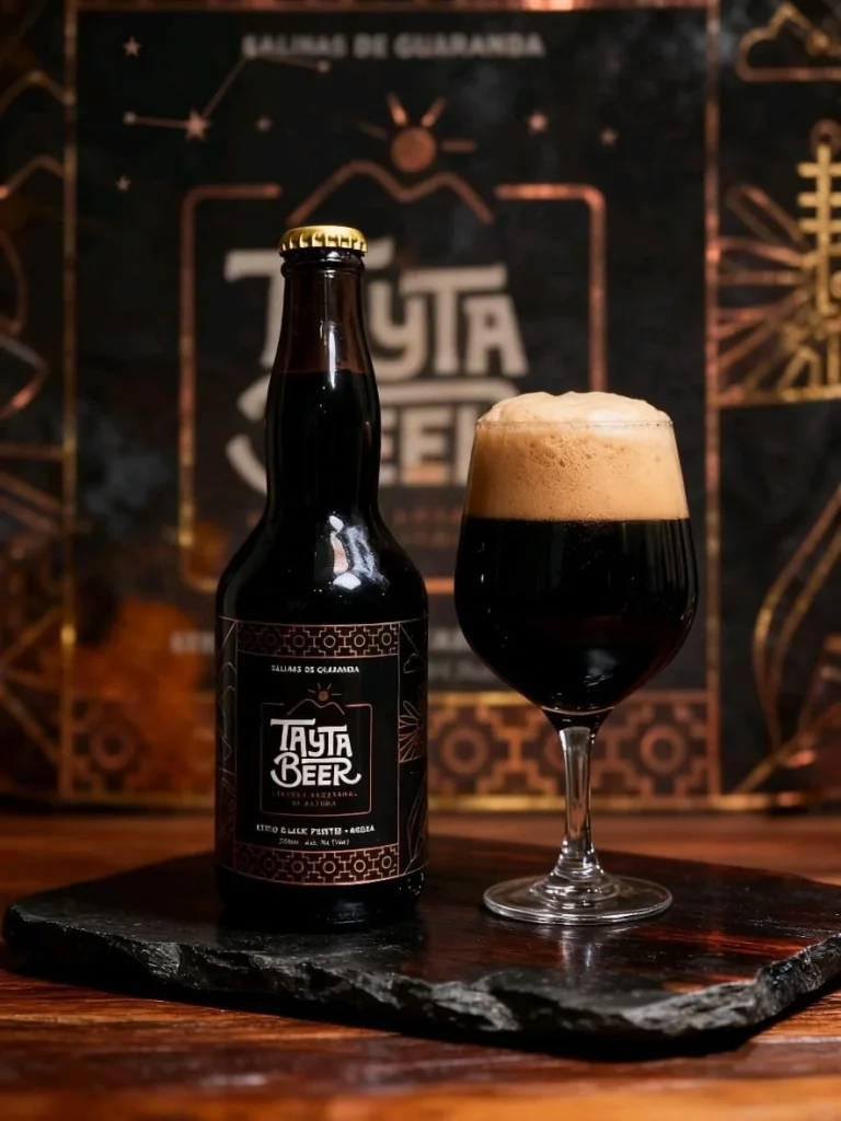 Cerveza Taita Beer black portes de 330 ml.